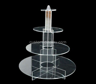 Lucite manufacturer customize acrylic cake display stand