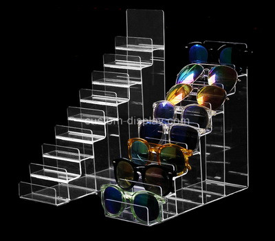 Lucite manufacturer customize acrylic sunglasses display risers