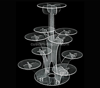 Lucite manufacturer customize acrylic cake display racks perspex cake holders