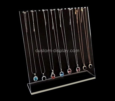 Acrylic manufacturer customize lucite jewelry necklace display rack
