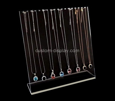 Acrylic manufacturer customize lucite jewelry necklace display rack