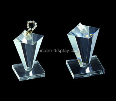 Acrylic manufacturer customize plexiglass jewelry ring display block stand