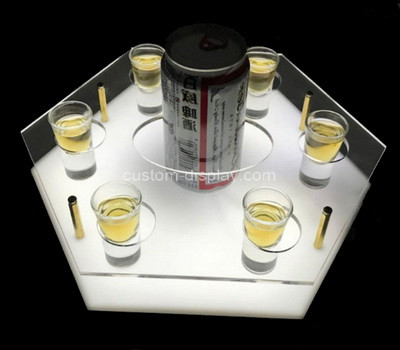 Acrylic manufacturer customize perspex bar drink holder