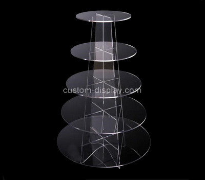Acrylic manufacturer customize lucite cake display tower