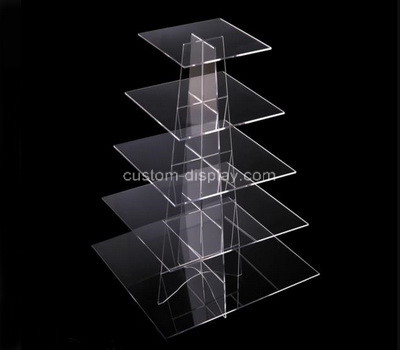 Acrylic manufacturer customize plexiglass cake display tower