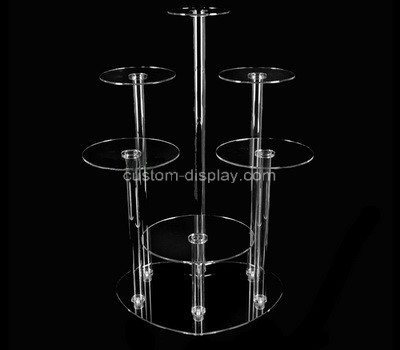 Plexiglass manufacturer customize lucite cake display tower stand