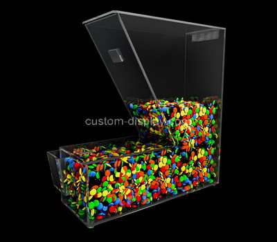 Acrylic factory customize plexiglass candy dispenser perspex candy display case