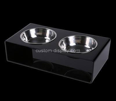 Plexiglass factory customize acrylic cat bowls perspex pet food feeder