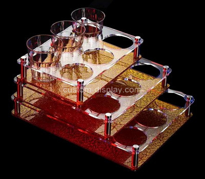 Plexiglass supplier customize acrylic cup holder perspex cup display stand