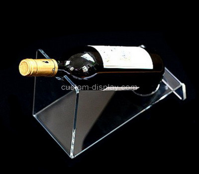 Lucite factory customize acrylic wine bottle display rack plexiglass display stand