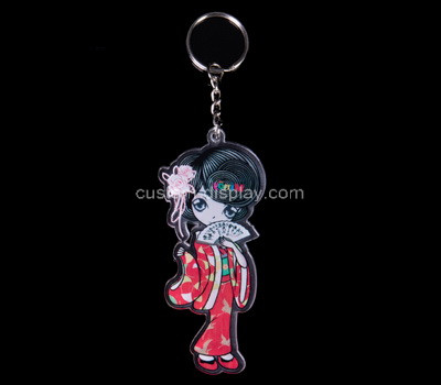 Perspex factory customize acrylic keychain pendant plexiglass keychain ornament