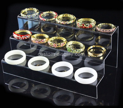 Plexiglass factory customize acrylic bangle display riser lucite jewelry display stand
