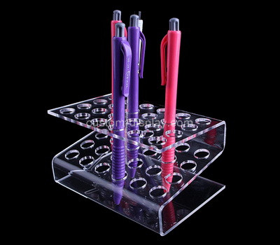 Plexiglass supplier customize acrylic pen display stand lucite pen display rack