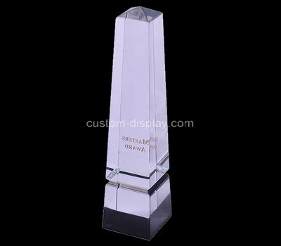 Lucite manufacturer customize acrylic crystal engraved logo trophy