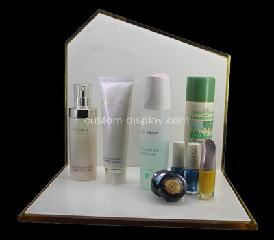 Perspex supplier customize plexilgass countertop skin care display riser