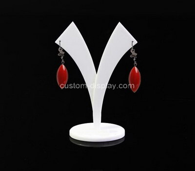 Plexiglass supplier customize Y shape acrylic jewellery earring display rack