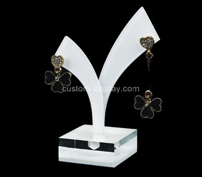 Acrylic manufacturer customize retail Y shape plexiglass earring display stand