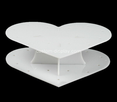 Plexiglass manufacturer customize heart shape acrylic lollipop display stand