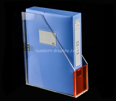 Acrylic manufacturer customize desktop lucite file holder