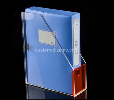 Acrylic manufacturer customize desktop lucite file holder