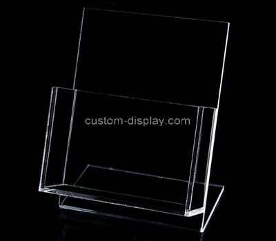 Acrylic factory customize desktop lucite brochure holder