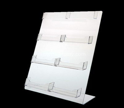 Acrylic factory customize multi pocket perspex business card holder