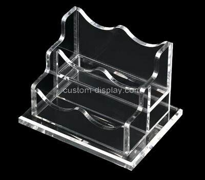 Acrylic supplier customize countertop plexiglass business name card holders