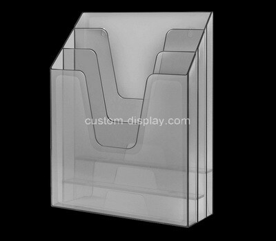 Acrylic supplier customize desktop plexiglass file holders