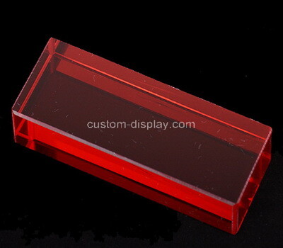 Acrylic manufacturer customize red acrylic serving tray