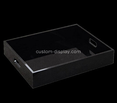 Acrylic supplier customize black plexiglass tray