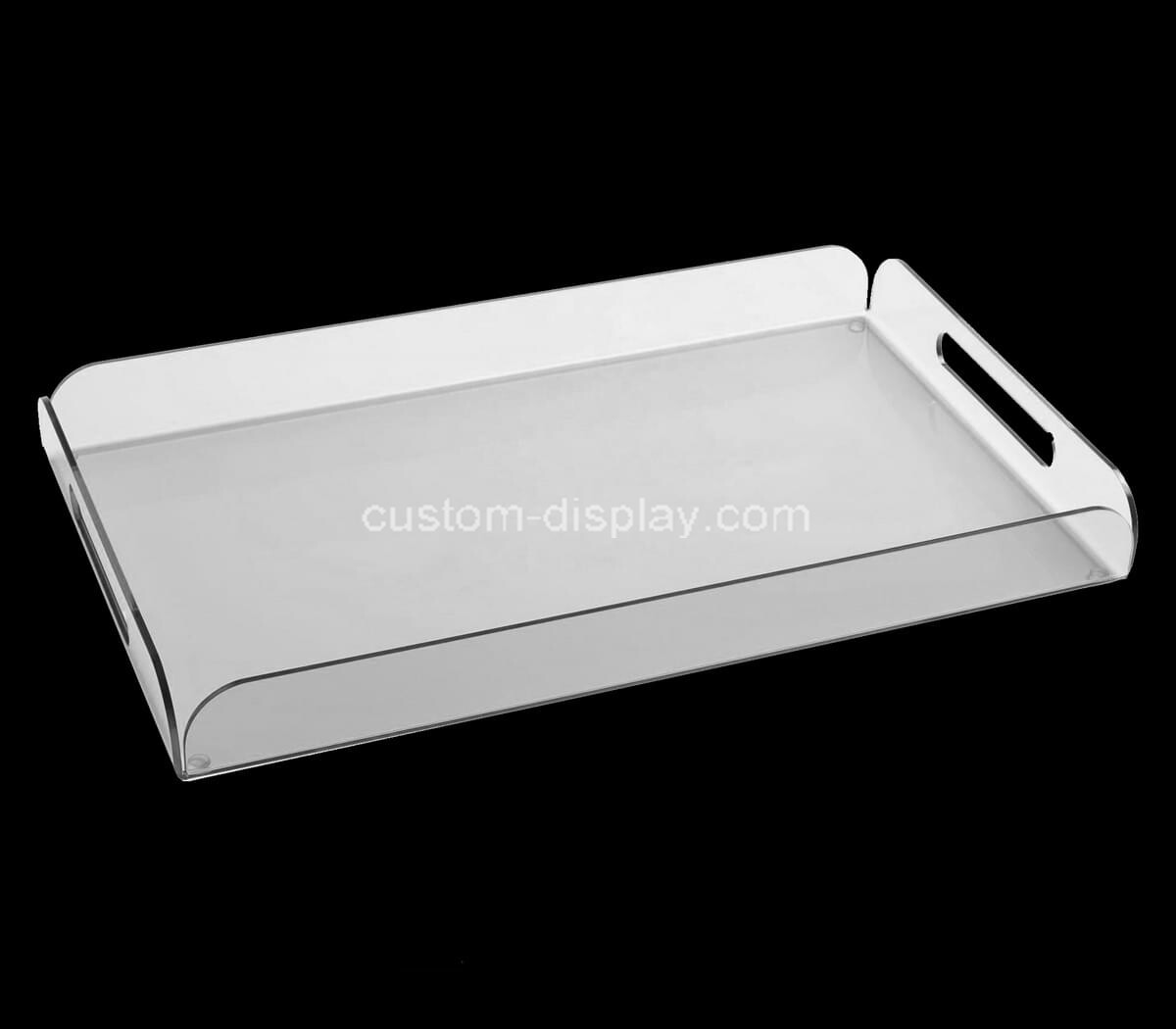 CST-125 Acrylic supplier customize plexiglass beakfast serving tray holder