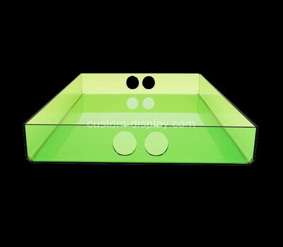 Acrylic supplier customize table top acrylic organiser holder tray
