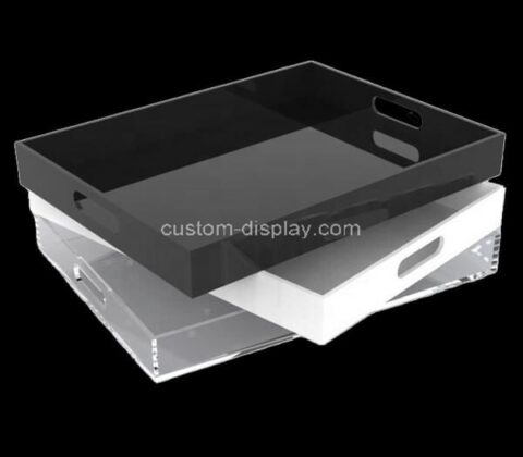 Acrylic supplier customize plexiglass breakfast serving trays