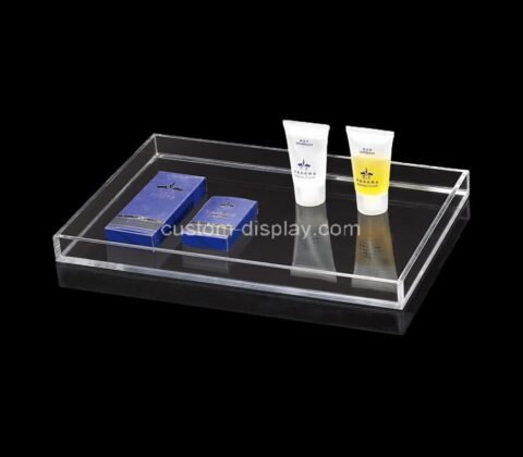 Perspex manufacturer customize acrylic hotel supplies organizer tray
