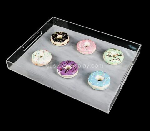Perspex manufacturer customize acrylic afternoon tea serving tray