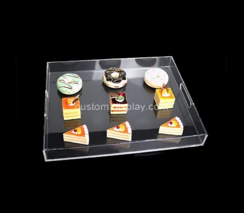 Perspex manufacturer customize acrylic cake organizer tray