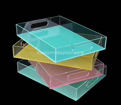 Perspex manufacturer customize acrylic serving holder tray