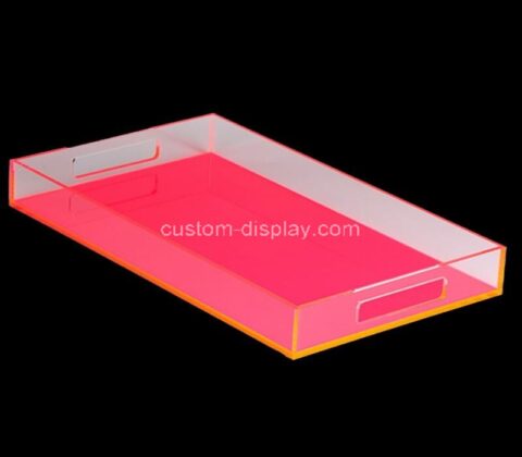 Plexiglass manufacturer customize acrylic serving tray holder