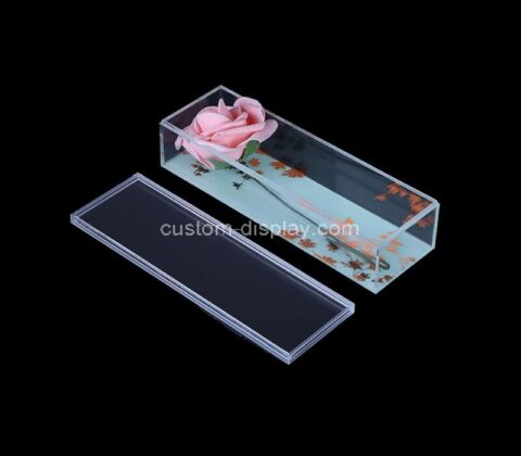 Acrylic manufacturer custom lucite flower box