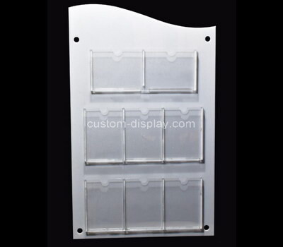 Plexiglass supplier customize wall acrylic multi pockets holders