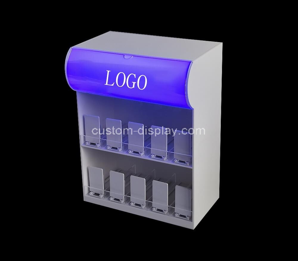 Custom small display cabinets with lights