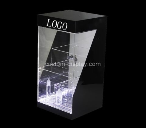 Custom plexiglass lit display cabinet