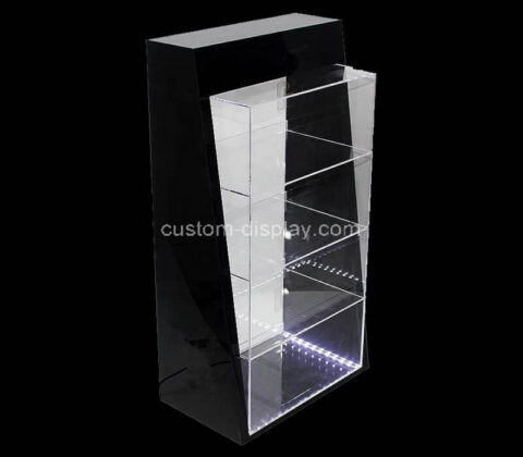 Custom plexiglass curio cabinet with light