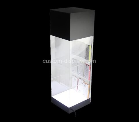 Custom acrylic illuminated display cabinet