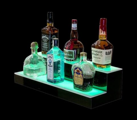 Custom acrylic bar led liquor bottle display shelf