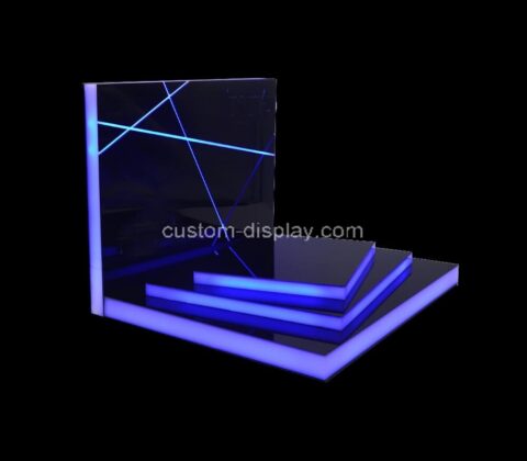 Custom retail acrylic LED display riser