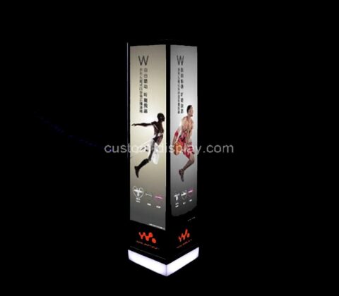 Custom acrylic LED vertical rotating advertising light box