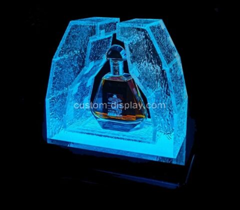 Custom acrylic bar KTV luminous led champagne wine bottle display rack