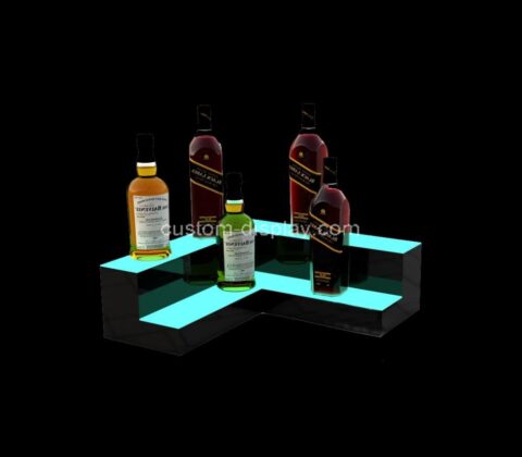 Custom acrylic luminous wine bottle display stand