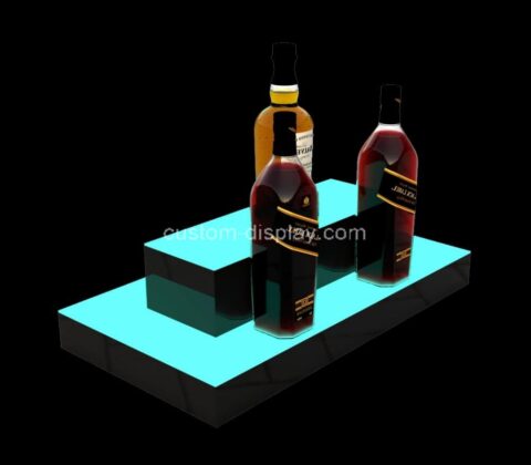 Custom acrylic remote control colorful LED transformation cocktail display rack